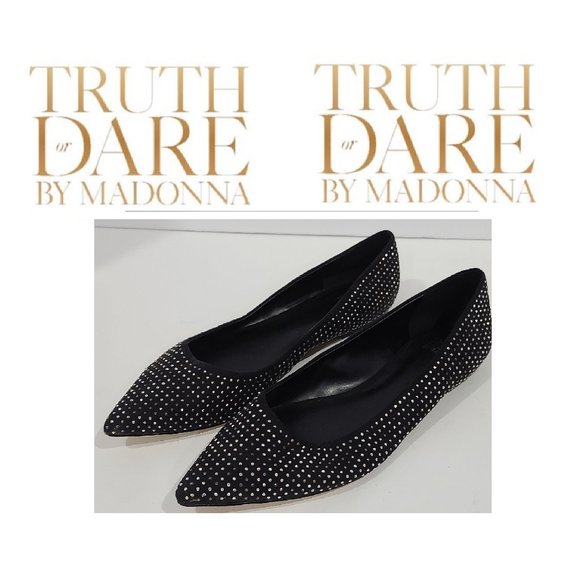 NEW ✅Truth or Dare by Madonna: Stunning Stud Flat Dress Shoe 8.5M ✨ BRAND NEW - Picture 2 of 16